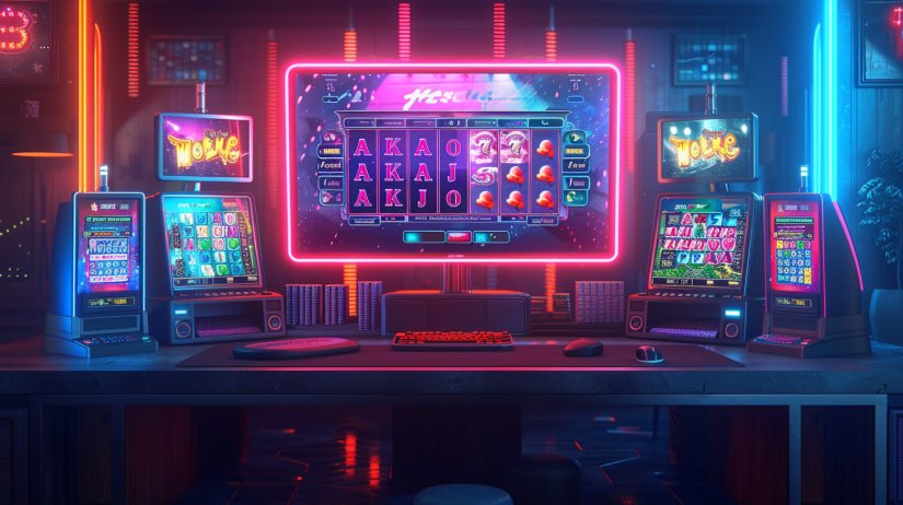 Tampilan antarmuka desktop slotcc dengan menu navigasi dan grid permainan